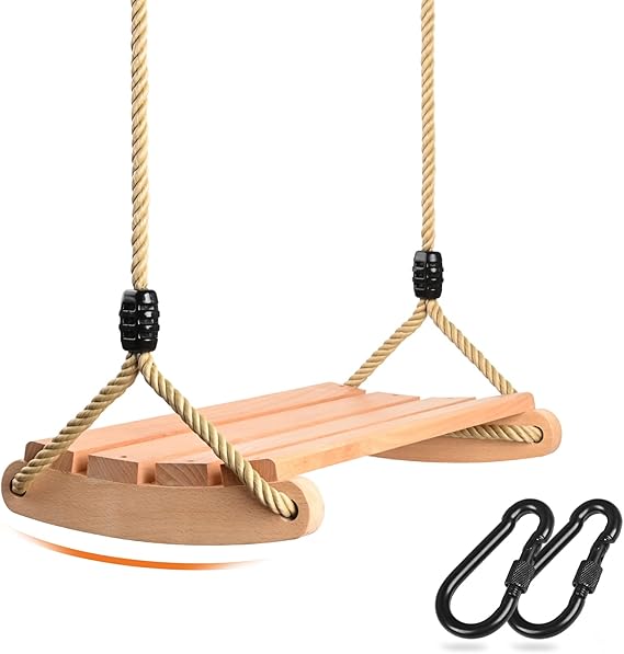 Holz Schaukelsitz, Schaukel Holz für Erwachsene und Kinder Schaukel ...